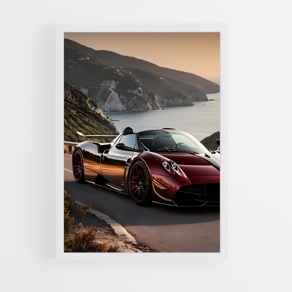 Poster Huayra BC Roadster Éblouissant – affiche Pagani (vue 3)